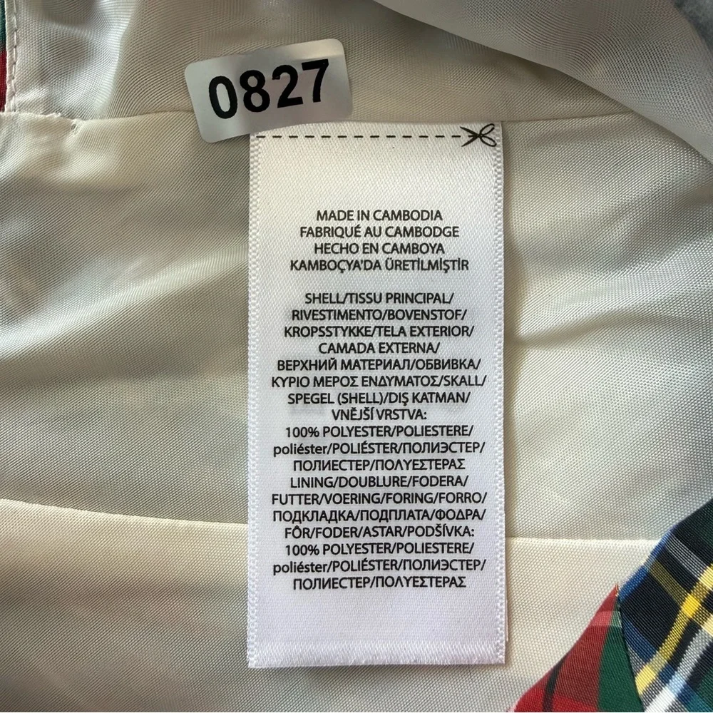 Polo Ralph Lauren Plaid Taffeta Sleeveless Dress‎ Size 3T